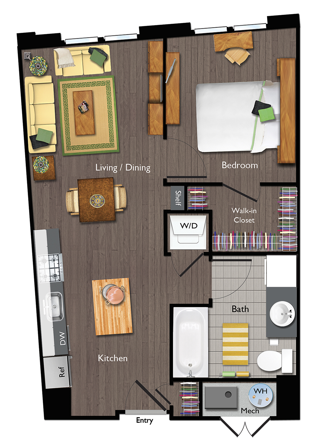 A7 Floor Plan at Valley and Bloom, New Jersey
